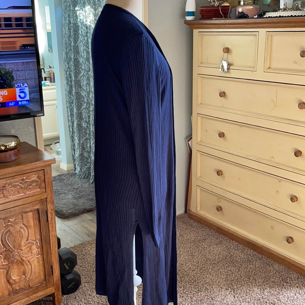 Navy long sweater